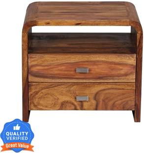 LOONART Sheesham Wood Bed Side Table In Pre-Assembles State For Bed Room Solid Wood Bedside Table