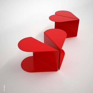 Indian Decor Couch Table Heart Shaped/Sofa Table/END Table Metal Side Table