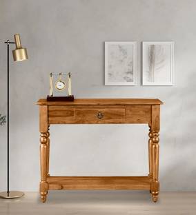 DRYLC FURNITURE Solid Sheesham Wood Console Table For Multiple Use For Bed Room, Study Room. Solid Wood Console Table