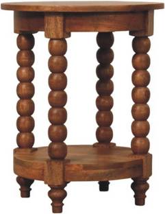 Artisan Furniture Mini Chestnut Rounded Bedside Table Solid Wood Bedside Table