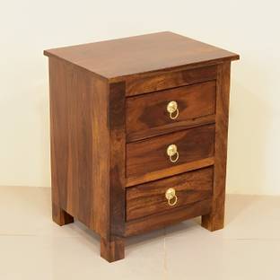 CLANECRAFT Solid Sheesham Wood Side Table For Bedroom/ Living Room / Hotel | Solid Wood Bedside Table