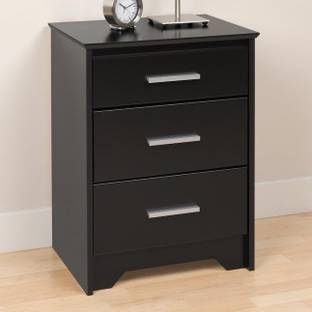 UNITEK FURNITURE Sheesham Wood Bedside Table Wooden Bed Side End Tables Night Stand with 3 Drawer Solid Wood Bedside Table