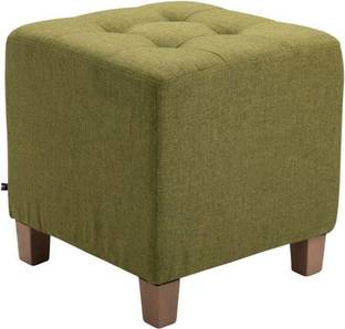 स्मार्ट कलेक्शन Stool with Fabric Cover and Cube Seat with High-Quality Padding इंजीनियर वुड साइड टेबल