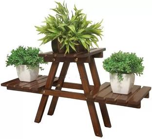 NCS wood -01 stand flower Solid Wood Side Table