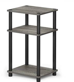 Star Work End Table Shelf Rack(35.6D x 40.6W x 58.4H cm)Stand for Sofa Turn-N-Tube Solid Wood End Table