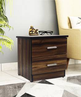 RSPOL 2 drawer asian dark Engineered Wood Bedside Table