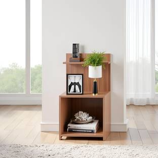 FURNEASER Wetty Bedside Table, End & Sofa Side Small Table, Stool, Engineered Wood Side Table