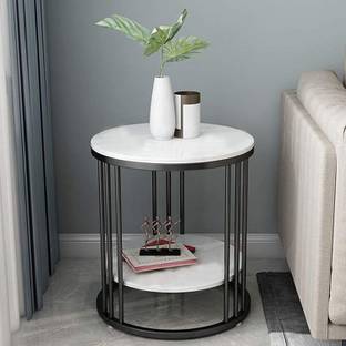 AMalikShoppee Coffee Table In Engineer Wood With Metal Stand For Home, Balcony And Living Room Engineered Wood Coffee Table
