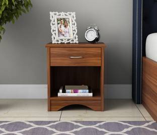 Allie Wood Teslas Particle Board Engineered Wood Bedside Table