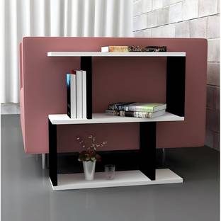 ShahQ S-Shape End Table in Engineered Wood Bedside Table