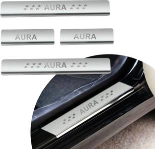 SCA Without LED Stainless Steel Scuff Plate Footstep for Hyundai Aura all Model Door Sill Plate