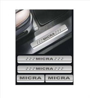 NATIONAL AUTO Sill Plate/Door Foot Step in Stainless Steel. For MICRA (Set of 4 Pcs) Door Sill Plate