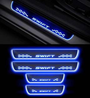 RohanEshop Car Door Foot Step Led Sill Plate Door Sill Plate