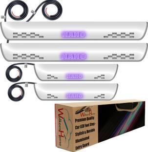 WolkomHome car Door Foot Step led sill Plate Illuminated Door Protector Step Light Fs77 Door Sill Plate