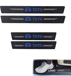 ZOTIMO 4 PCS Carbon Fibre Car Door Front/Rear Sill Plate Protector Sticker (TA-TAA) Door Sill Plate