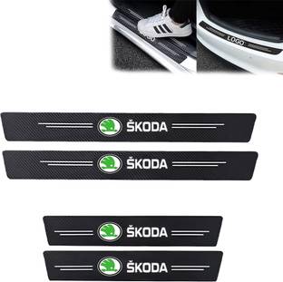 Pivdo Car Accessories Door Sill Entry Guard Scratch Protector For Slavia, Kushaq Door Sill Plate