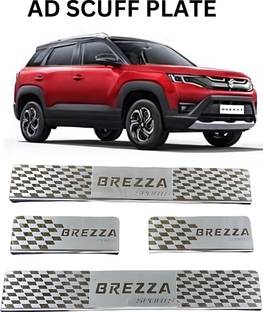 Ad chrome Brezza Foot Step New Door Sill Plate