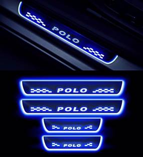 RohanEshop Volswagen Polo Car Door Foot Step Led Sill Plate (4pcs) Door Sill Plate