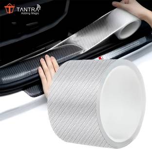 TANTRA Premium Carbon Fiber Rubber Car Sticker – Entry Guard Protector Strip Door Sill Plate
