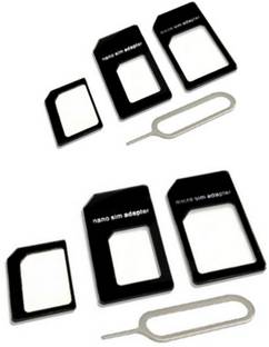 ZENIFY SIM Card Adapter Kit Nano to Micro Nano to Regular Micro with Eject Pin Sim Adapter