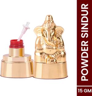CartKing Ganesh Statue Maroon Sindoor, Organic Kumkum, Sindhuram, 15g Powder
