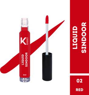 KINDED Quick Drying Liquid Sindoor Water Resistant Bridal Sindur Kumkum for Girls Women Sindoor