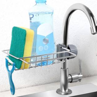 XAMA SINK CADDY ORGANISER, SINK SPONGE TAP HOLDER, RACK ORGANISER, Sink Sponge Holder