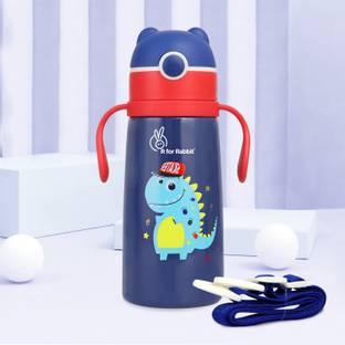 R for Rabbit Steebo Safari SS Sipper Water Bottle | Leak-Proof With Food-grade silicone straw