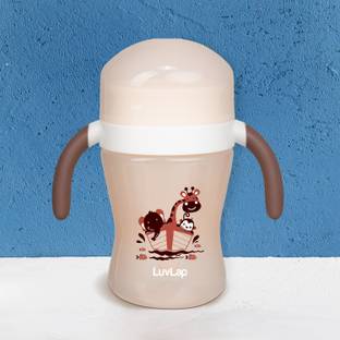 LuvLap 360° Soft Spout Baby Trainer Sipper, Dual handle Leakproof & spillproof, 240 Ml