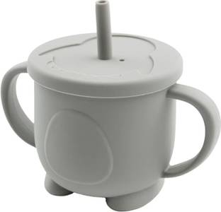 GUCHIGU Baby silicon cup with straw training system,100% BPA free Sippy cup(Iceflow)