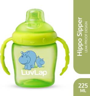 LuvLap Hippo Spout Sipper for Infant/Toddler, 225ml,