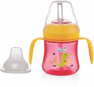 Beebaby Dino 2 in 1 Spout & Straw Sippy Cup for Baby, Leak Proof Sipper, BPA Free, 150ML