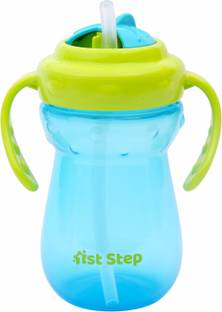 1st Step BPA Free Anti-Spill Soft Silicone Straw Baby Sipper Cup with Twin Handle- 360ml