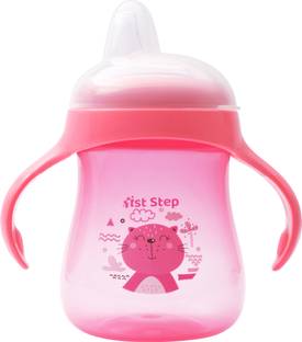 1st Step Matte Collection BPA Free Soft Spout Sipper With Twin Handles for Easy Grip