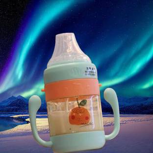 Prettify Baby Sipper Cup with Soft Silicone Straw Leakproof,BPA Free & Non Toxic for Baby