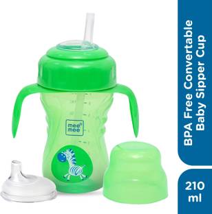 MeeMee Baby Sipper cup BPA free convirtable for toddler kid , soft spout straw mug