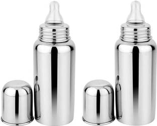 SOLIDA Baby Stainless Steel Water Milk Feeding Bottle for Kids/ New-Born 304 Grade BPA