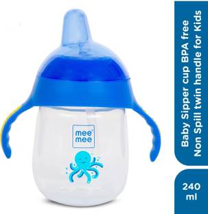 MeeMee Baby Sipper cup BPA free non spill twin handle for baby/Toddlers/Kids,240 ML
