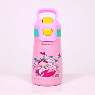 THE LITTLE BUNNY HOP IN STYLE Colorful Kids Water Bottle with Dino Design – Leak-Proof & Easy-to-Use