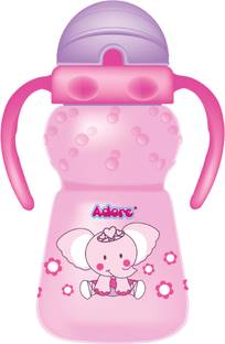Adore Zing! The Amazing Straw Sipper w Twin Handle-Flip N Sip- Spill Proof