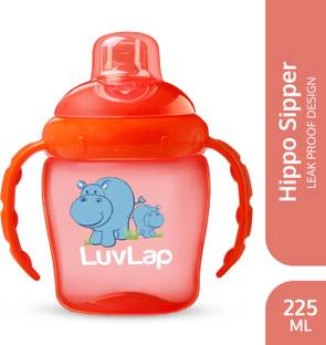 LuvLap Hippo Spout Sipper for Infant/Toddler, 225ml,