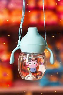 Smiley mia Baby Sipper/Sippy Cup 340ml, Anti-Spill Design |Soft Silicone Spout & Straw, 6m+