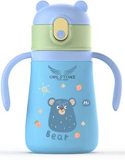 3D METRO SUPER STORE Stainless Steel Baby Sipper/ Sippy Cup Anti-Spill Soft Silicone Spout Sipper Cup
