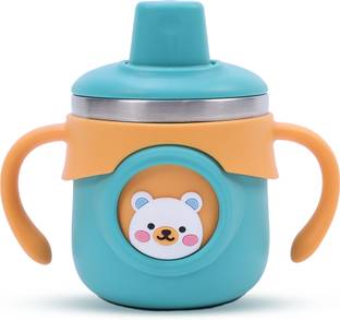 THE LITTLE BUNNY HOP IN STYLE Stainless Steel Insulated Hot & Cold Baby Sipper Bottle with Handle, BPA Free
