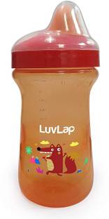 LuvLap Little Fox Sippy Cup, Silicone Spout, BPA Free, 300 ml, 6m+