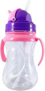 Crafts For You Beautiful printed 350 ml Water Bottle Sipper with 2 handles for kids