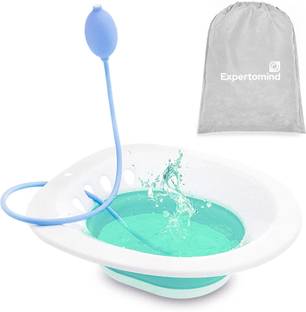 Expertomind Sitz Bath Tub for Piles, Postpartum Care, Haemorrhoids | Toilet Seat & Chair Sitz Bath Tub