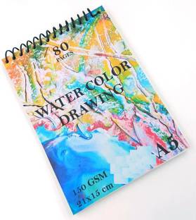 PerDay 150 GSM Spiral Sketch Book Soft Cover, 80 Pages, 5x8 Inch 150 GSM Paper Sketch Pad