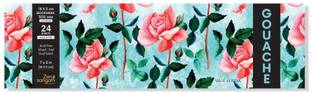 Zen Sangam Express your Mind Artists’ - Bookmark Gouache Glued Sketch Paper Pad - 300 GSM - Cold Pressed - (24 Sheets) - Rough Grain Surface - Size (18x5cm) - Gouache Book Sketch Pad