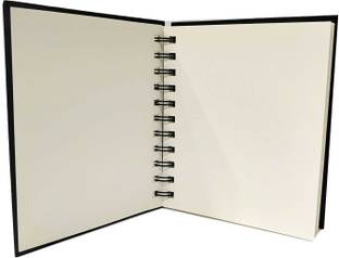 BRuSTRO Artists' Sketchbook A6 Twin Pack of Stitched Bound (110 GSM / 160 Pages) and WIRO Bound (160 GSM/ 120 Pages) Sketch Pad